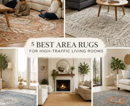 5 Best Area Rugs for High-Traffic Living Rooms