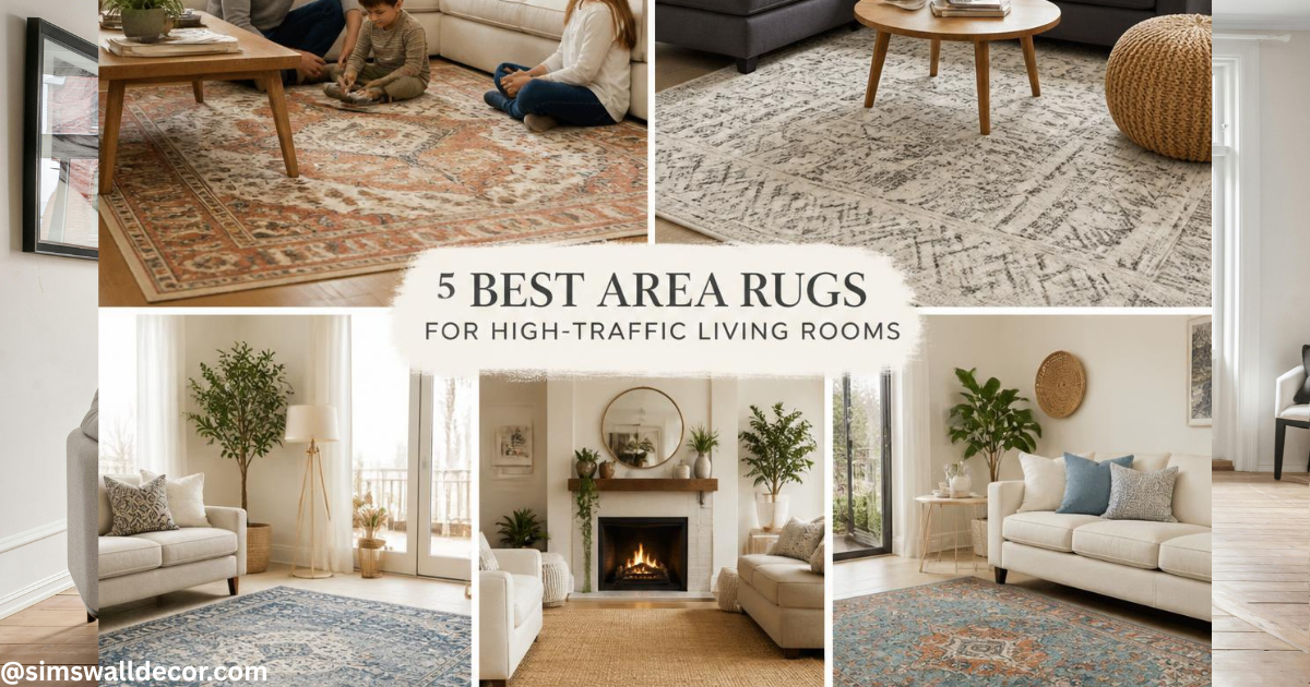 5 Best Area Rugs for High-Traffic Living Rooms